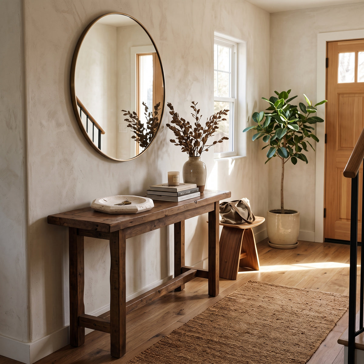 Pavoreta™ Octagonal Travertine Entryway Catchall Dish — product gallery image 2
