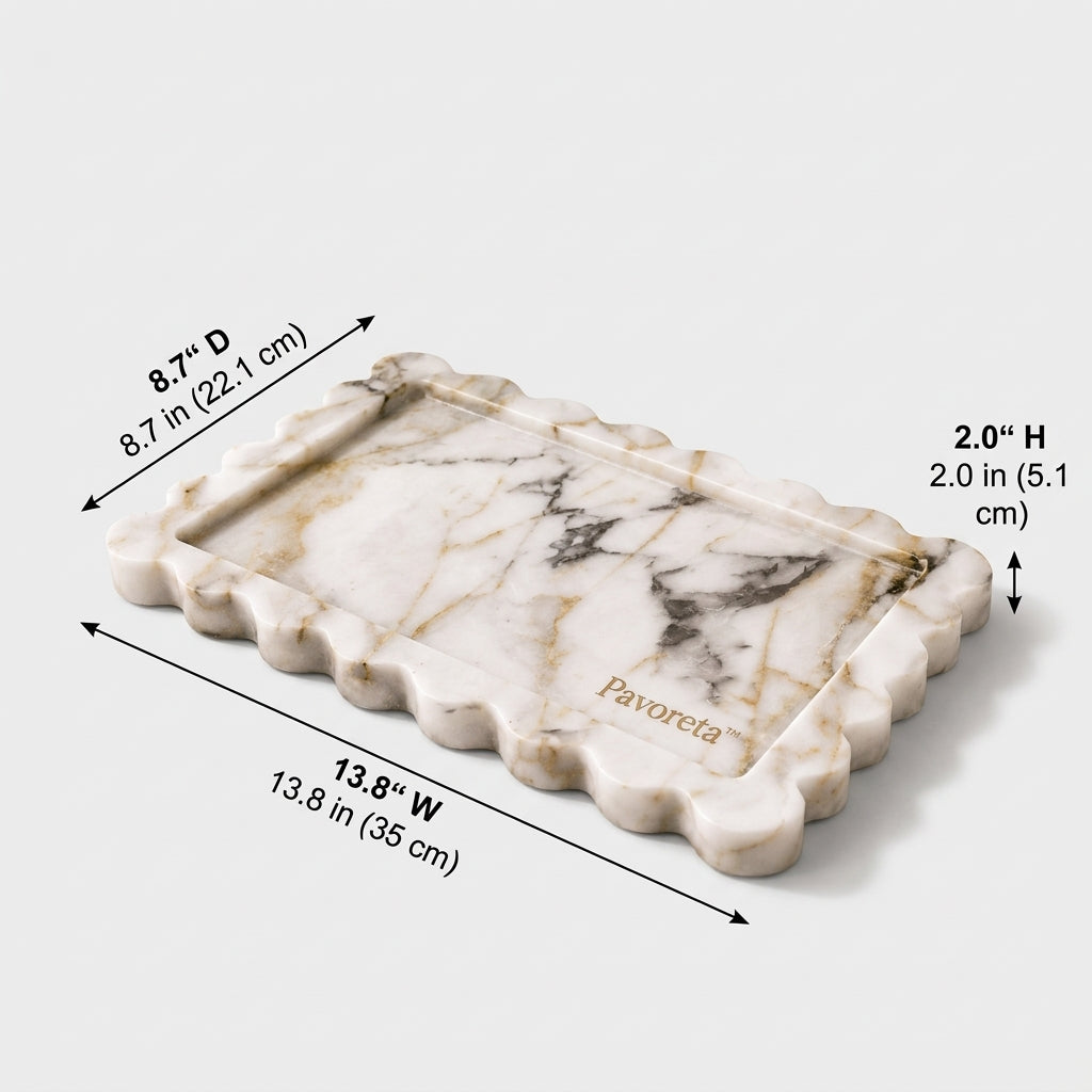 Pavoreta™ Multi-Piece Marble Vanity Organizer Set — product gallery image 3